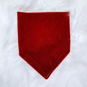 Handmade Valentine’s Day velvet dog and cat bandana
